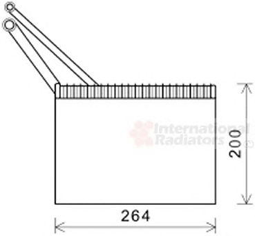 VAN WEZEL 4300v562 -  Испаритель, кондиционер